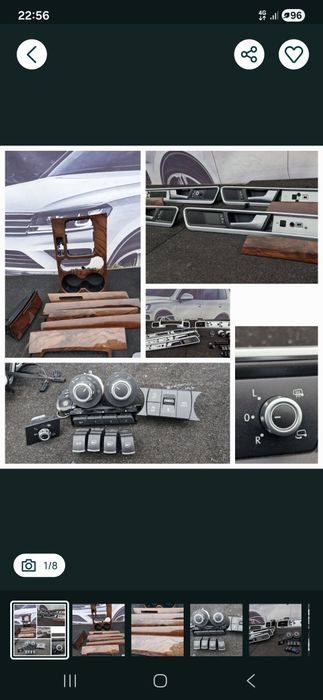 Touareg NF декор кнопки салону дерево Таурег 2