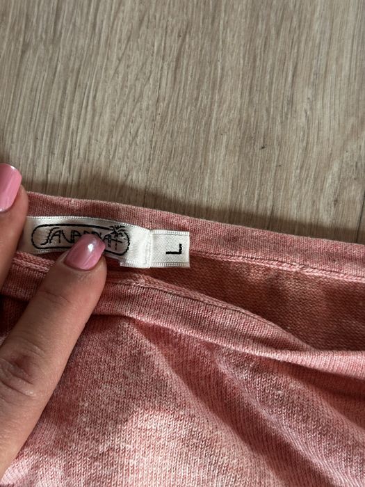 Różowa sweterkowa bluzka na ramiączkach | 38 M | stan idealny