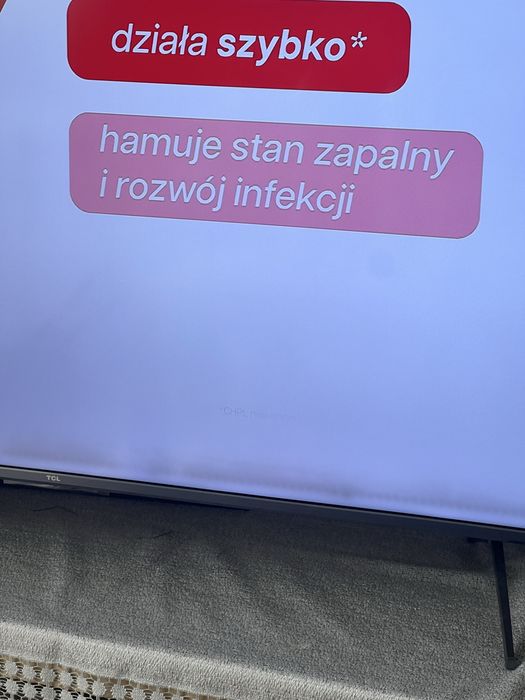 Telewizor TCL 50” QLED - czarny pasek na matrycy