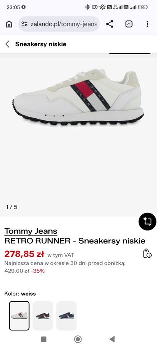 Sneakersy 44 tommy jeans nowe bez metki