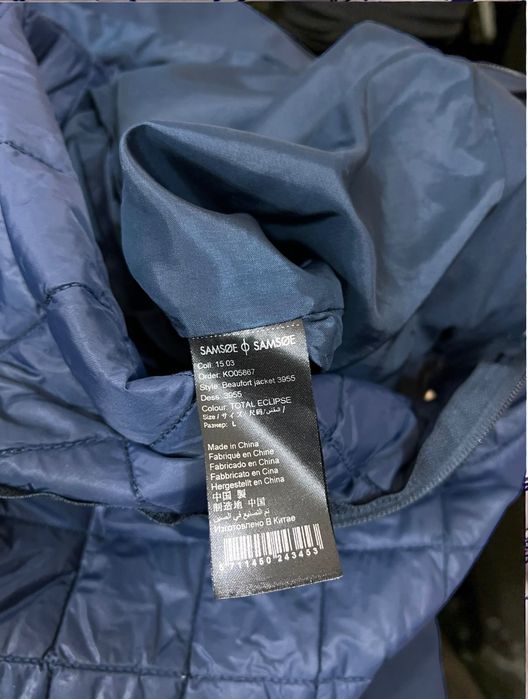 Samsoe & Samsoe Beaufort Jacket r. L męska granatowa kurtka z podpinką