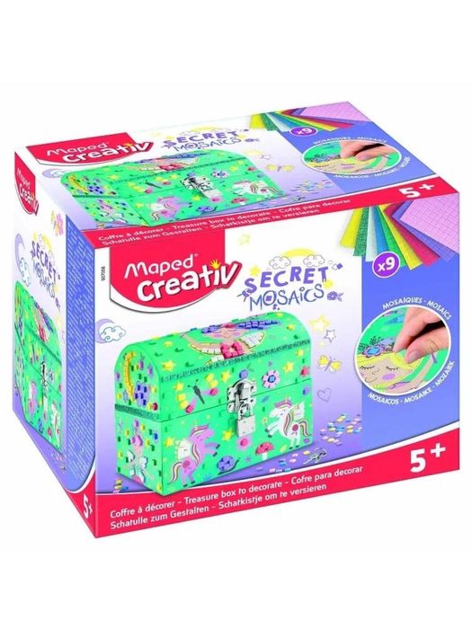 Mozaika Sekretny kuferek na biżuterię MAPED Maped pudełko,150x172 mm