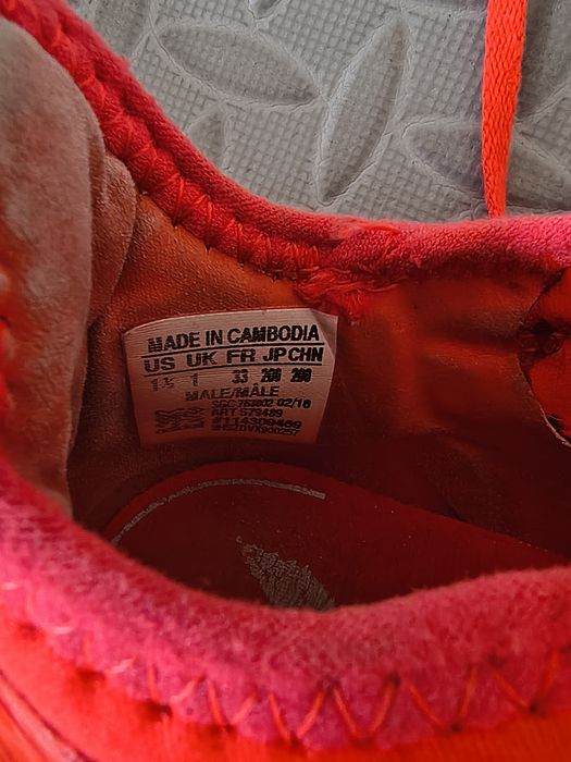 Korki Adidas Techfit pomarańczowe r.33/200mm