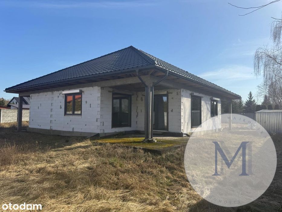 Dom jednorodzinny parterowy w stanie surowym zamkniętym