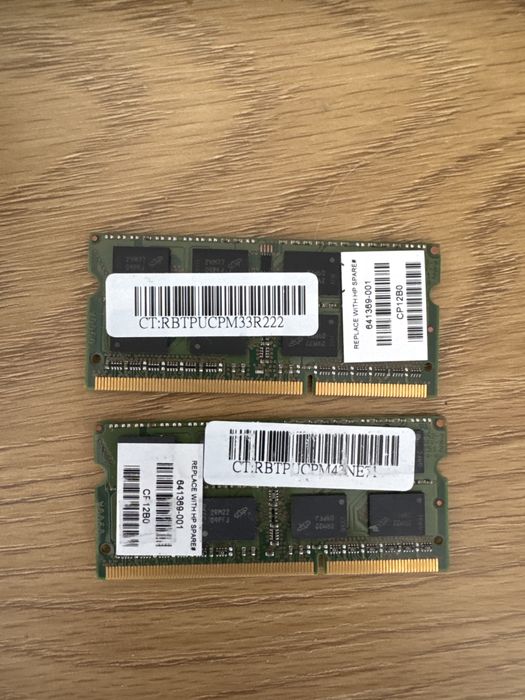 Pamiec RAM 8GB 2x 4GB DDR3 SODIMM PC3L 12800S 1600MHz
