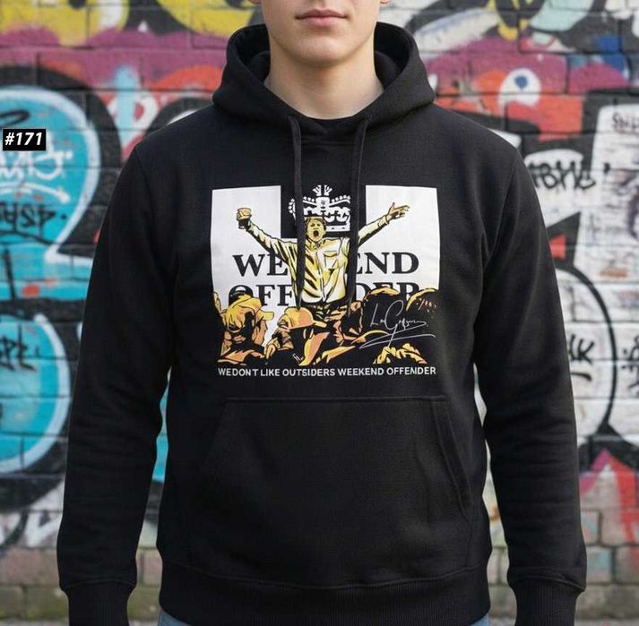 Худи Черное WEEKEND OFFENDER 1312 — Толстовка Кофта Викенд Оффендер — XS/XL