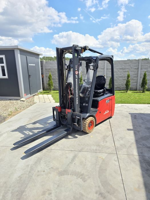 Wózek widłowy elektryczny Linde E14 UDT waga RAVAS widlak 48v sztaplarka 1400kg