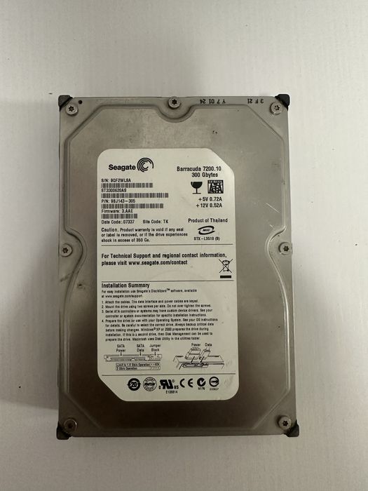 Жесткий диск на 320 gb