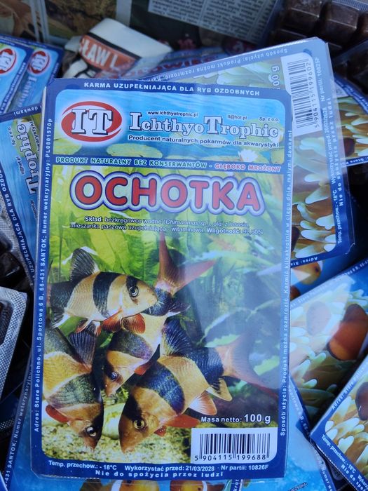 Artemia mrożona. Pokarmy