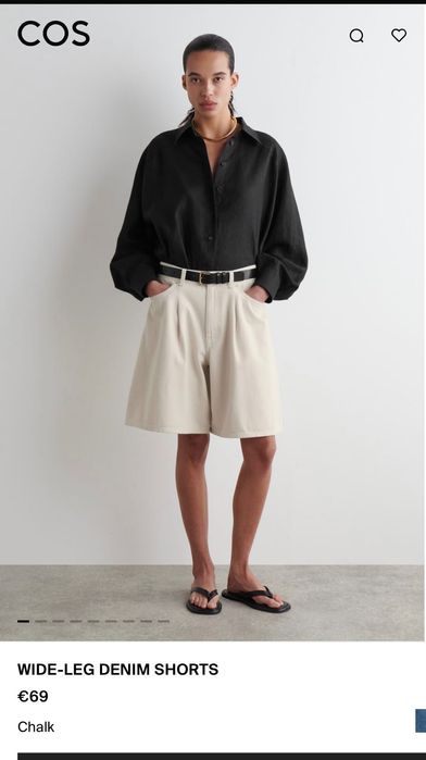 Білі джинсові шорти Cos, L