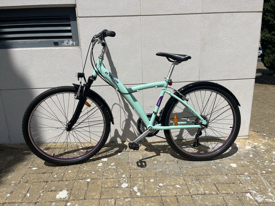 Bicicleta de senhora de passeio B-Twin como nova