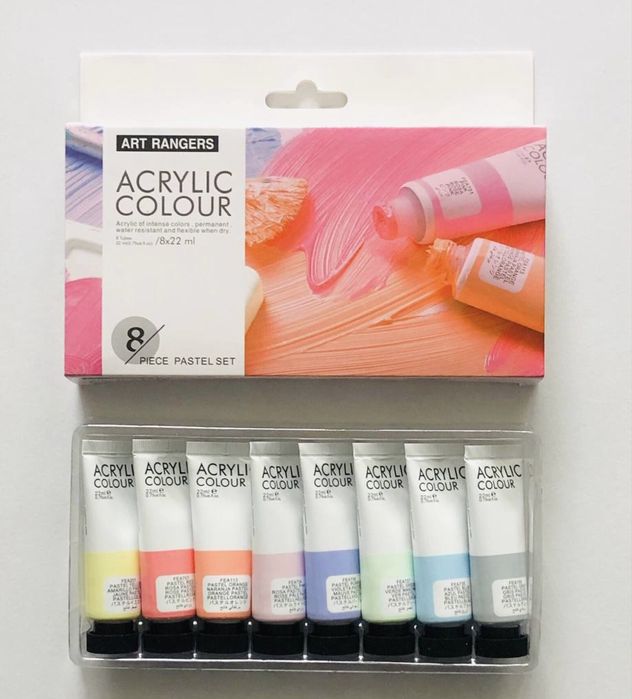 Акрилові фарби на різну кількість кольорів