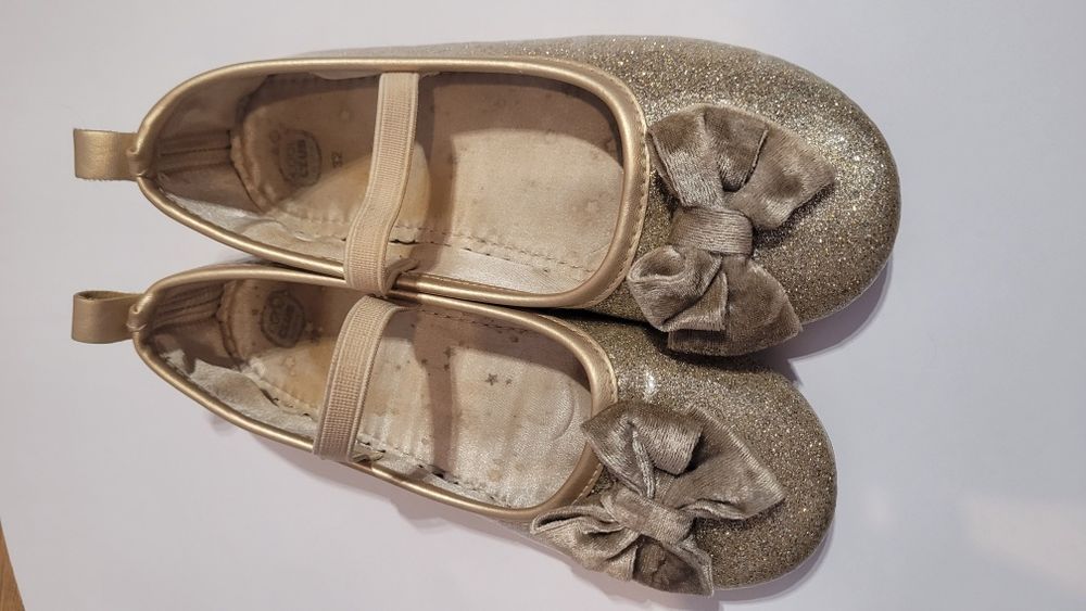 Złote buciki baleriny dla dziewczynki nr 32 smyk cool club na święta