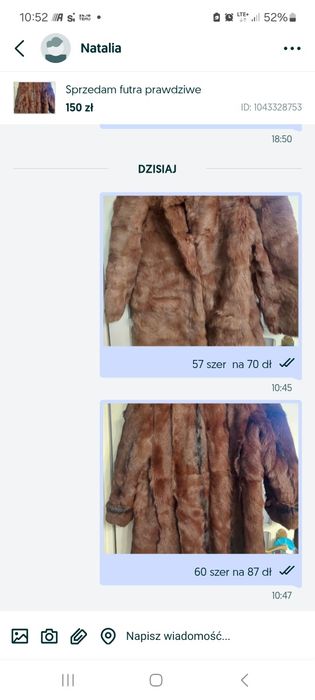 Futra królik i nutria stan idealny