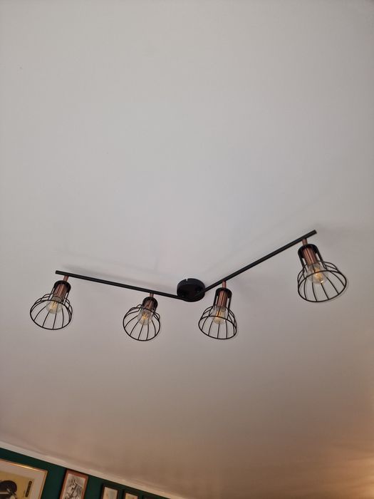 Sprzedam dwie lampy sufitowe GOLDLUX Sofia Czarno-miedz