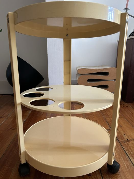 Chariot/ carrinho/ bar vintage space age dos anos 70