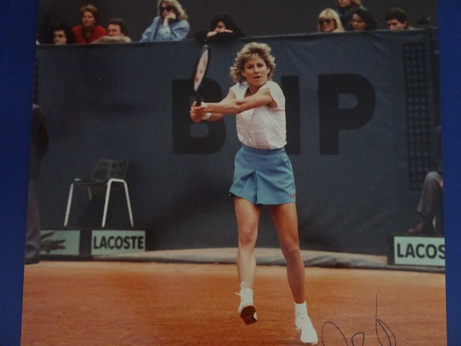 Poster assinado Ténis Chris Evert tenista