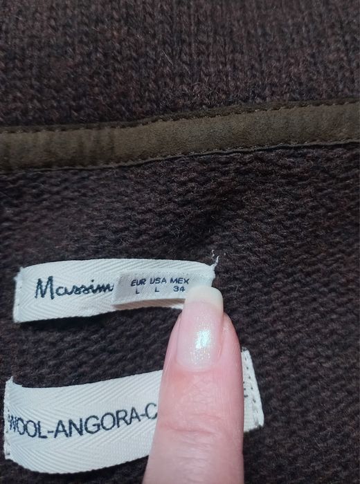 жіночий приталений короткий кардиган вовна Massimo Dutti