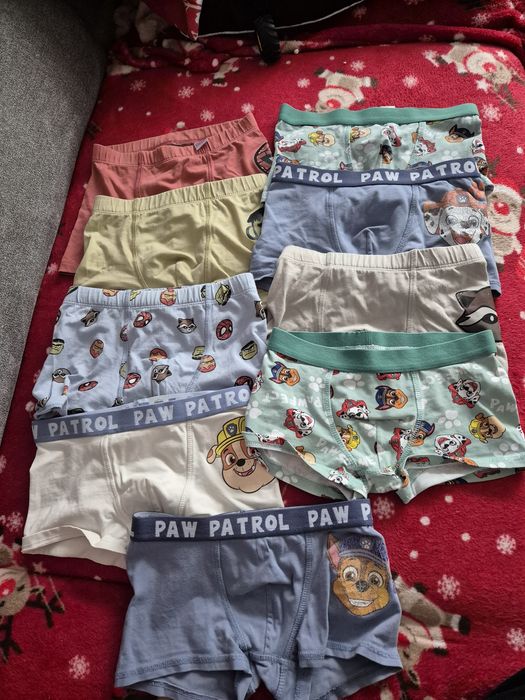 Bokserki chłopiece 9 szt 122/128 h&m