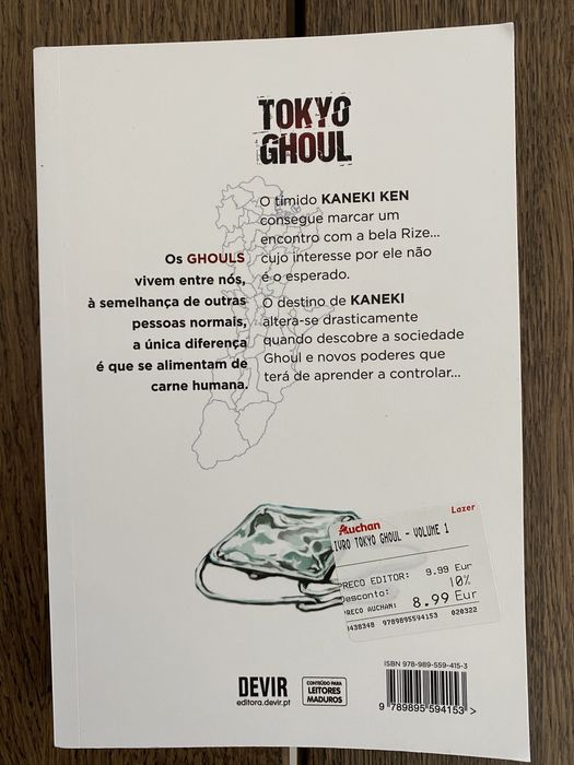 Tokyo Ghoul - volumes 1, 2 e 3 (BD Manga)