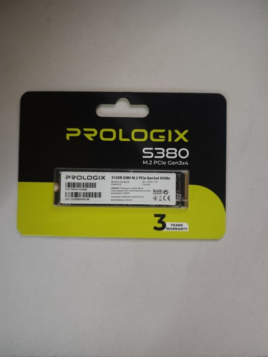 SSD-накопичувач Prologix  на 512  ГБ (абсолютно новий)