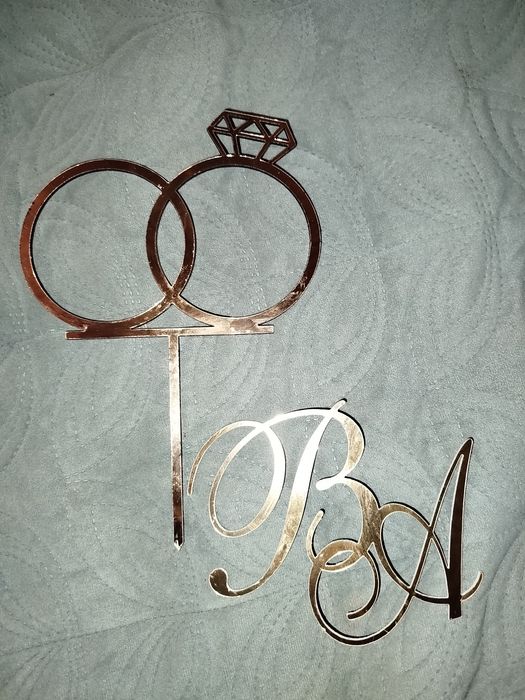 Весільна монограма для торта,фотозони