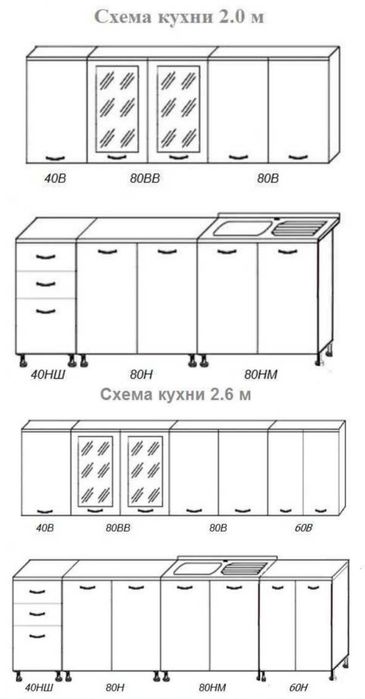 КОМПЛЕКТ Кухня 2м Злата в наявності в Черкасах!