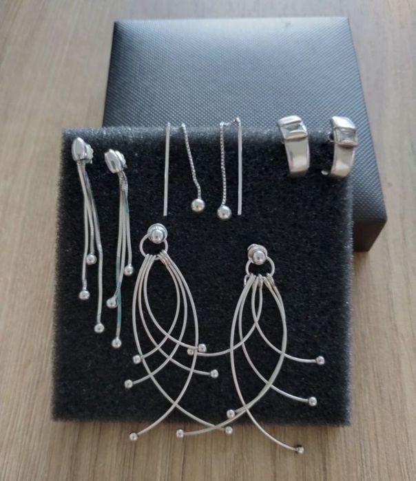 Kolczyki srebrne+gratis