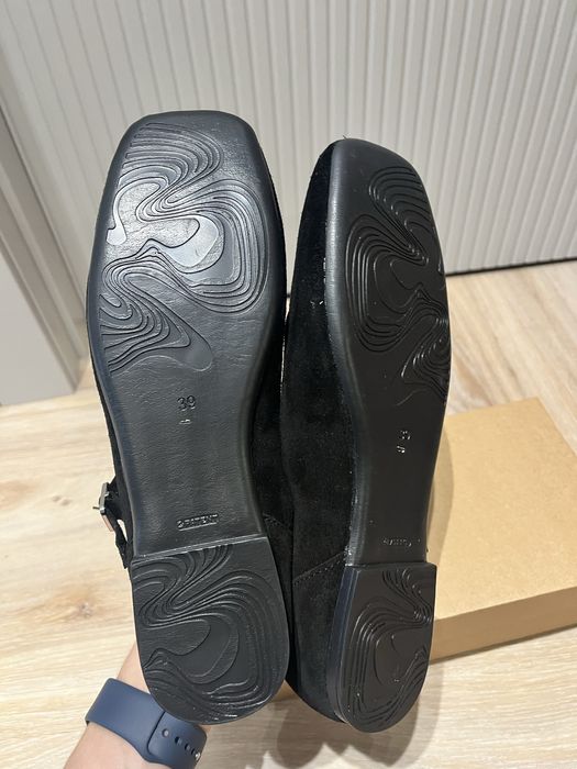 В наявності замшеві балетки квадратні в стилі Мері Джейн 39 40р