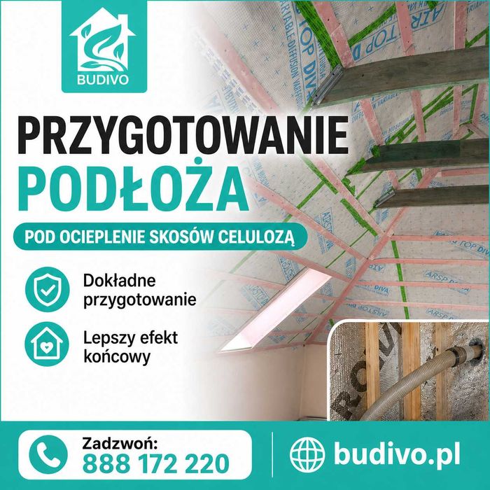 Tarnów – Profesjonalne ocieplenie celulozą ISOCELL | BUDIVO