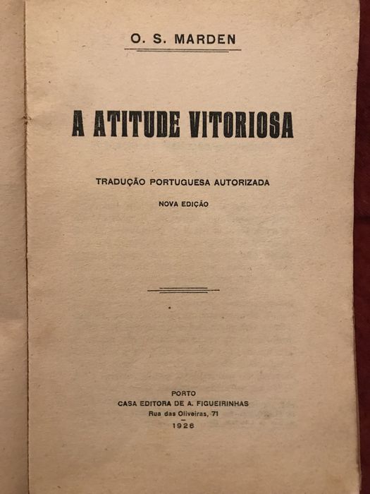 A Atitude Vitoriosa de O. S. Marden