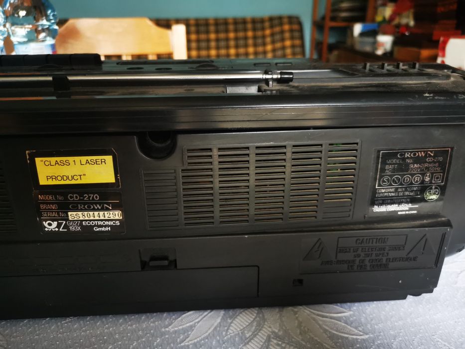 Radioodtwarzacz cd boombox 2szt Crown Taurus jamnik