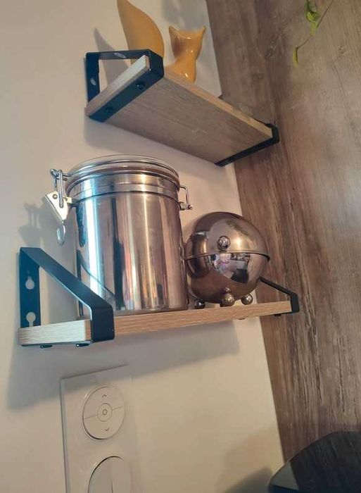 Kwietnik dekoracja ścienna loft 3 sztuki rustykalne zestaw