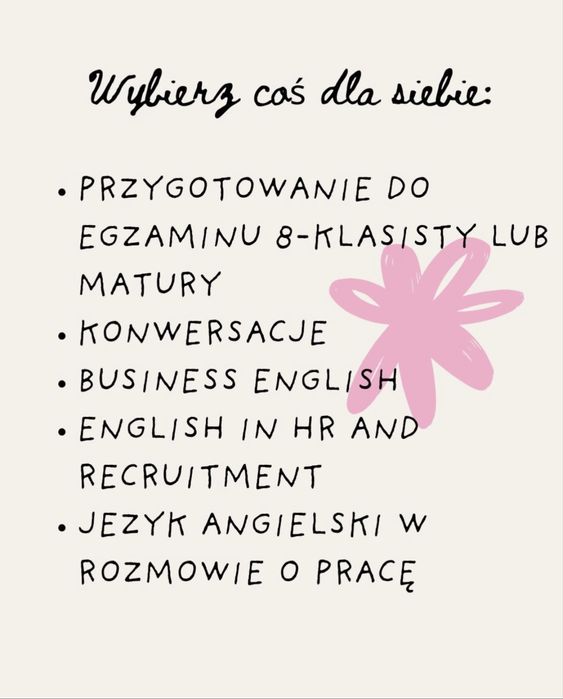 Lekcje języka angielskiego