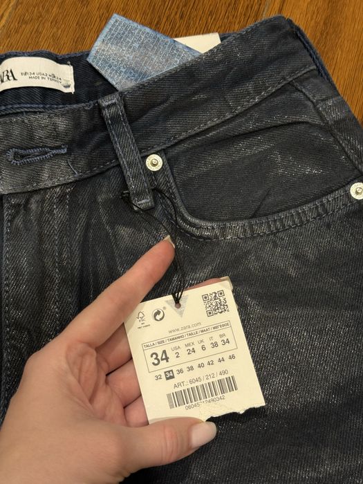 Джисны с напылением 34 Zara wide leg