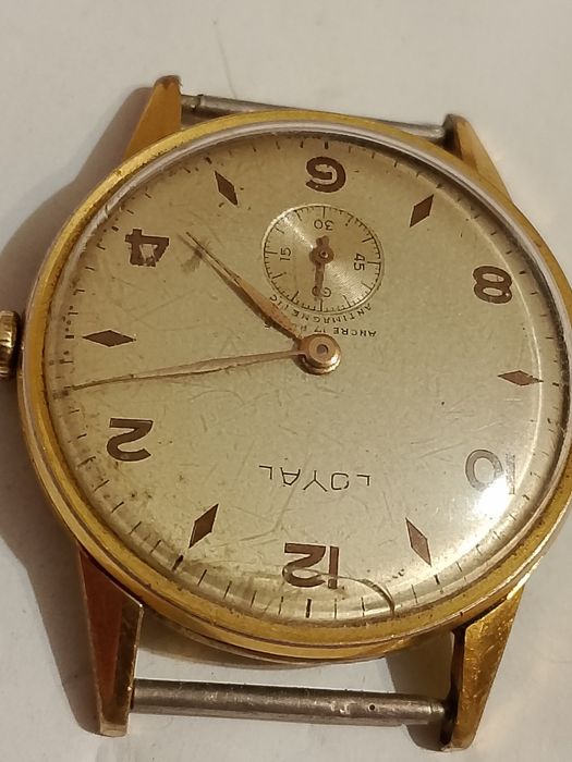 Ładny Stary Zegarek Vintage Loyal 17  jewels lata 50/60te