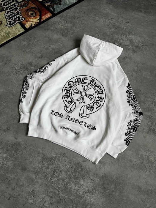 Біле Худі Chrome Hearts з бірками