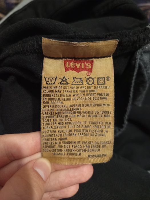 Джинсы Levi's 501 винтаж чёрные