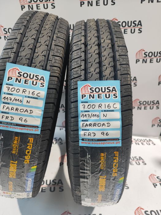 2 pneus novos 7.00 R16 - Oferta da entrega - 240 Euros