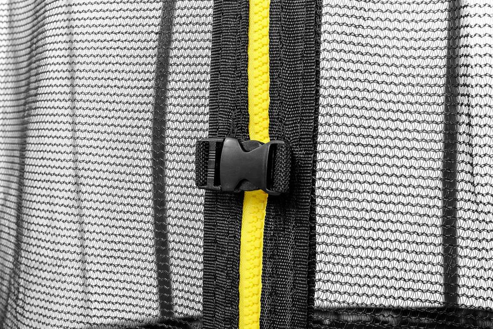 Батут 252 см з внутрішньою сіткою чорний Funfit 8FT Premium