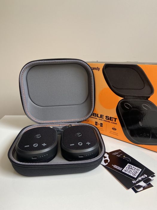 НОВІ вологозахищені Bluetooth-колонки Skullcandy Kilo (Пара 2 шт. + кейс)