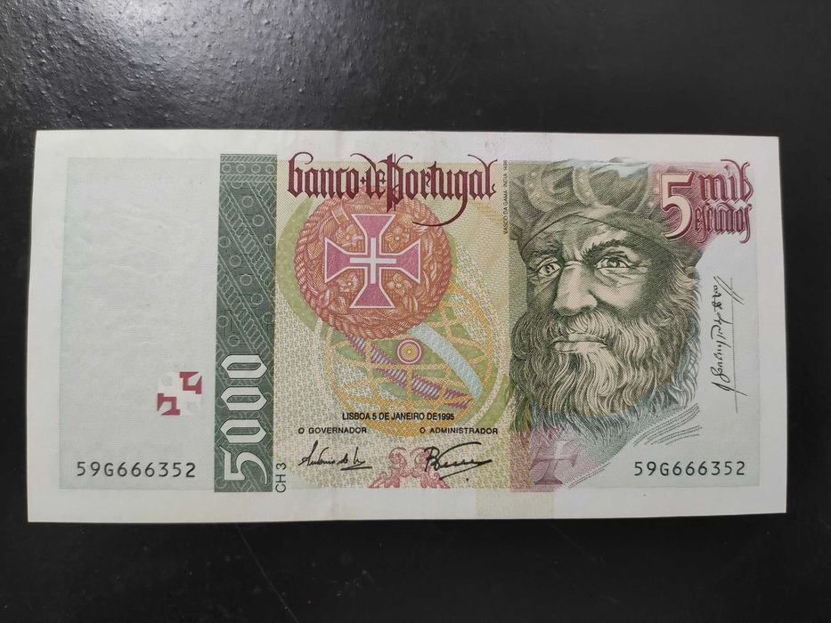 Nota 5000$ Vasco da Gama 1995 #1