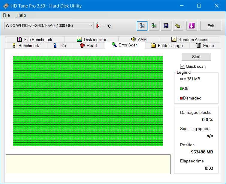 Быстрый жесткий диск WD BLUE 1000gb 3.5" smart 100%
