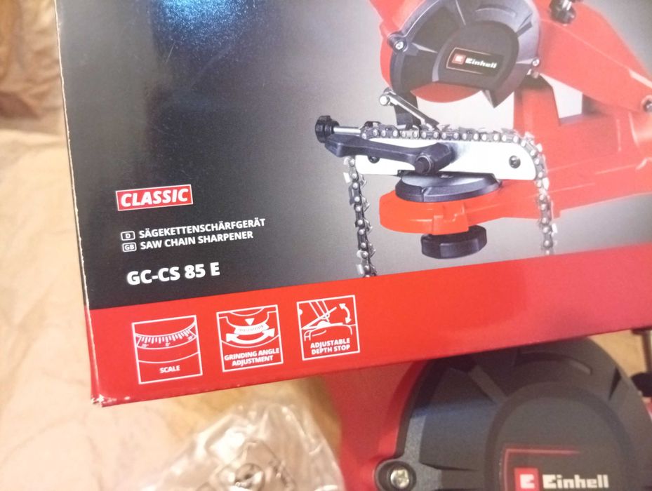 Afiadora de corrente de motosserra, Einhell GC-CS 85E