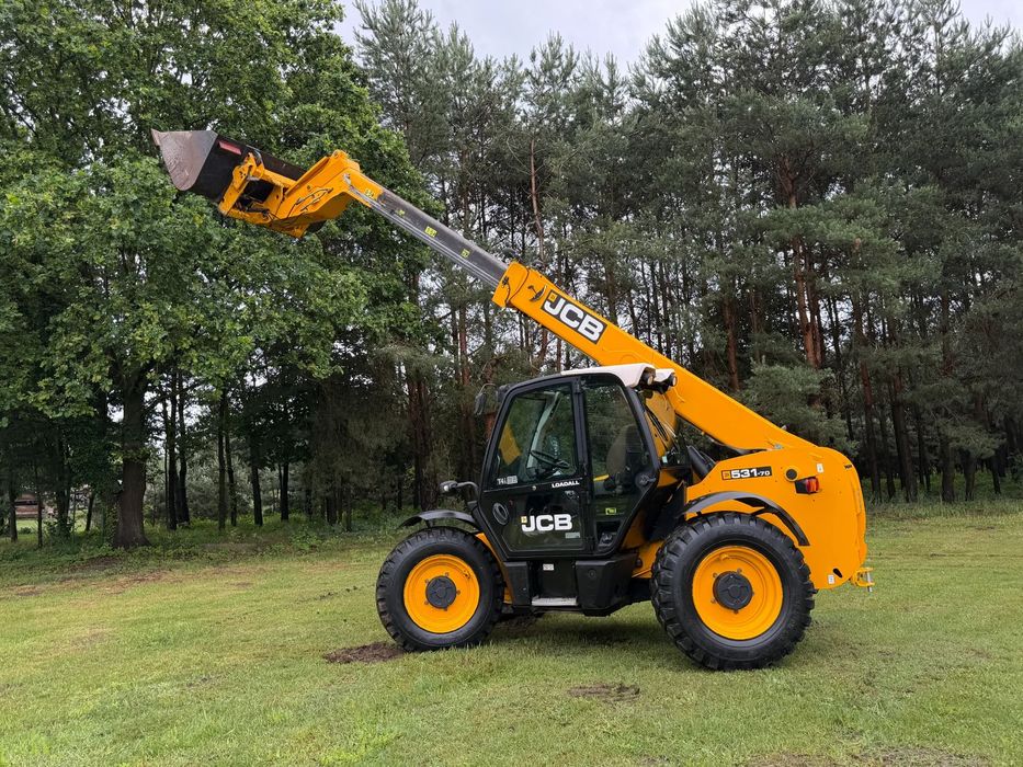 JCB 531-70 Turbo Powershift Ładowarka teleskopowa Widły łyżka  2014r Waga 7T udźwig 3.1T Wysokość podnoszenia 7M Manitou