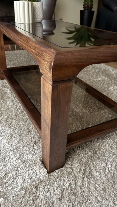 Mesa de centro em madeira de carvalho