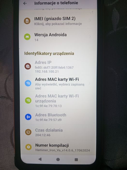 Sprzedam telefon hammer Va