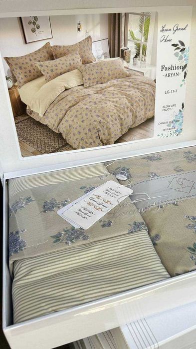 Постільна білизна Laura Grand LG-17 із 100% Сатину (100% Хлопок)