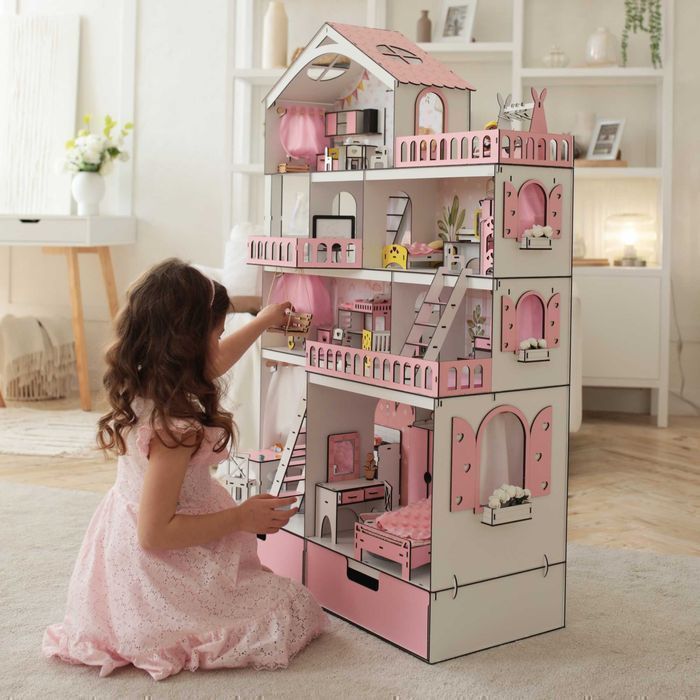 Величезний ляльковий будинок ЛОЛ Особняк ляльки LOL кукольный дом