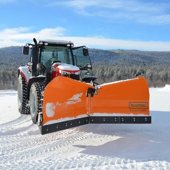 Pług do śniegu Tellefsdal Schmidt odśnieżny regulowany V hydrauliczny